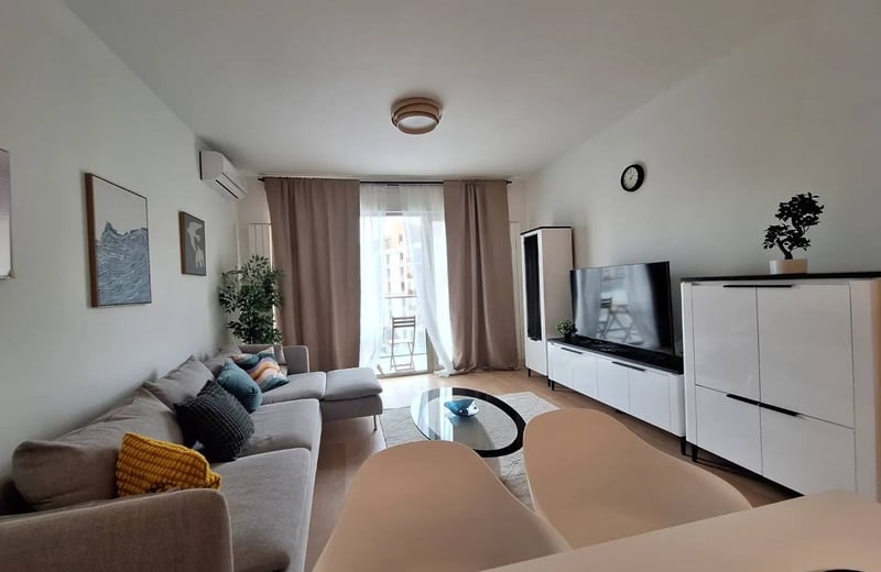 Alquiler de un amplio apartamento de 3 habitaciones, 71 m², distrito Belgrade Waterfront, Belgrado, Serbia